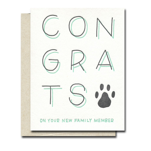 New Pet Letterpress Card from Ink Meets Paper