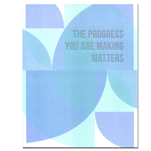Progress Matters: Inspirational Letterpress/Risograph Art Print from Bay View Printing Co