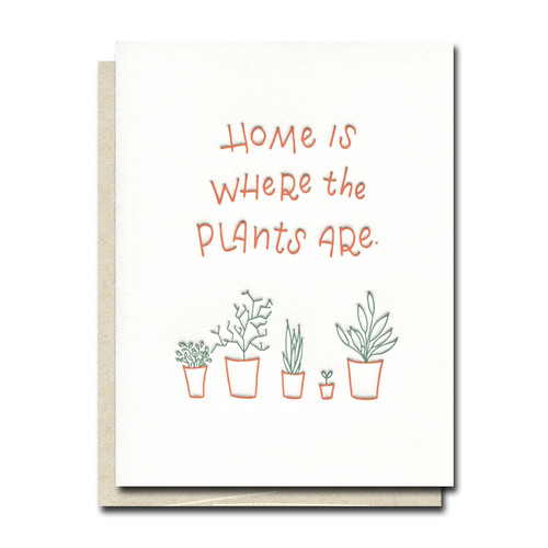 Where the Plants Are Letterpress card from Ink Meets Paper