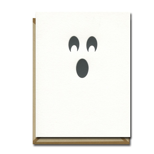 Ghost Letterpress Card from Ink Meets Paper