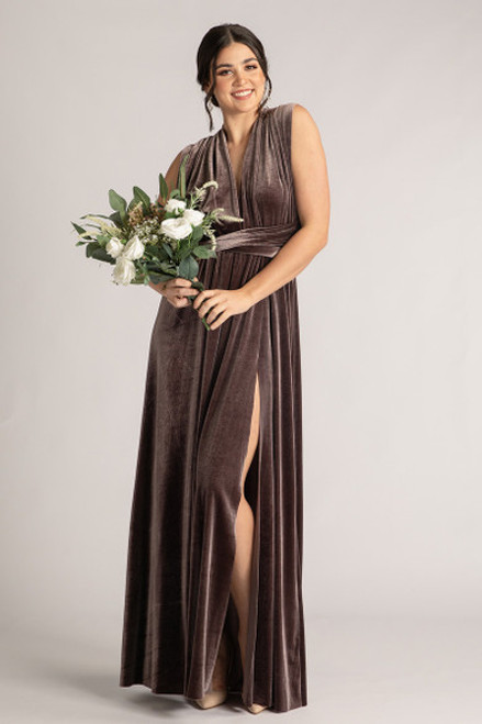 Velvet Multiway Infinity Dress in Thistle