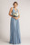 Luxe Satin Ballgown Multiway Infinity Dress in Dusty Blue