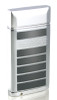 Caseti Flamei Single Jet Flame Cigar Lighter - Polished Chrome & Gray Lacquer - CAL246GRY