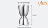 Visol Josset Stainless Steel Double Jigger - VAC230