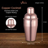 Visol Copper Cocktail Shaker - VAC384