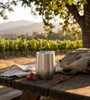Visol Vino Brushed Stainless Steel Wine Double Wall Insulated Coffee / Wine Mug - VAC411