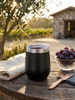 Visol Vino Black Crackle Stainless Steel Double Walled Inslulated Travel Mug - VAC411BKCR