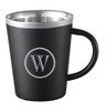 Visol Eyrie Matte Black Stainless Steel Coffee Mug - VAC420