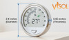 Visol Modern Large Circular Digital Hygrometer - VAC716