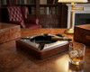 Visol Iris Metal and Wood Cigar Ashtray - VASH407