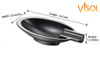 Visol Magus Black Cigar Ashtray - VASH430BK