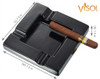 Visol Renner Black Ceramic Cigar Ashtray - VASH725