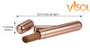 Visol Sigma Rose Gold Finish Stainless Steel Cigar Tube - VCASE1003RG