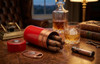 Visol Big Joe Red Lacquer & Copper Cigar Travel Humidor - VCASE463RD