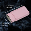 Visol Burgos Pink Leather Cigar case - Holds 3 Cigars - VCASE466PK