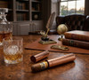 Visol Delta Rose Gold Finish Stainless Steel Cigar Tube - VCASE505RG