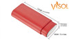 Visol Santa Fe Red Leather Cigar Case - VCASE701RD2