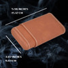 Visol Arnoldo Brown Cigar Case With White Stitching - VCASE702BR