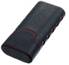 Visol Black & Red Diamond PU Leather Flip Case - VCASE735