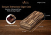 Visol Sawyer Zebrawood Cigar Case - 3 Cigars - VCASE740