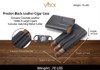 Visol Preston Black Leather Cigar Case - VCASE743