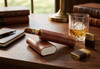 Visol Santa Fe Chocolate Brown Leather Cigar Case - VCASE747