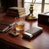 Visol Terran Ebony Wood & Stainless Steel Cigar Case - VCASE788