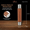 Visol Admon Natural Wood Wrapped Cigar Tube - VCASE796