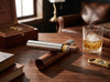 Visol Admon Natural Wood Wrapped Cigar Tube - VCASE796