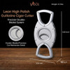 Visol Leon High Polish Satin Large Guillotine Cigar Cutter - VCUT16