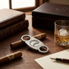 Visol Xenon Brushed Finish Guillotine Cigar Cutter - VCUT2