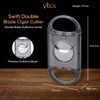 Visol Swift Double Blade Cigar Cutter - VCUT3