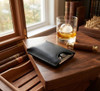 Visol Black Felt With Leather Exterior Pouch - VCUT30009P