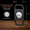 Visol Tron Double Guillotine Cigar Cutter - VCUT411