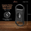 Visol Caspian Matte Black Wedge Cigar Cutter - VCUT416BK