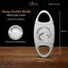 Visol Iskay Double Blade Metal Cigar Cutter - VCUT49