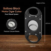 Visol Balboa Black Matte Cigar Cutter - VCUT60