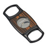 Visol Silvis Wood Plate Dual Blade Cigar Cutter - VCUT720