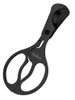 Visol Archibald Matte Black Stainless Steel Cigar Scissors - VCUT722