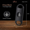 Visol Chrys Black Wedge Cut Cigar Cutter 24 Retail Prepack - VCUT903-DISPLAY