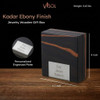 Visol Kadar Ebony Finish Jewelry Wooden Gift Box - VGB900