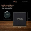 Visol Branded Black Gift Box - Empty - VGB903
