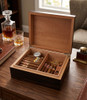 Visol Monteccino Ebony Veneer Desktop Humidor - Up to 25 Cigars - VHUD103