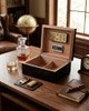 Visol Marcus Black Matte Cigar Humidor - Holds 50 Cigars - VHUD601
