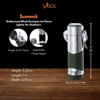 Visol Summit Rubberized Black Wind-Resistant Jet Flame Lighter For Outdoors - VLR300301