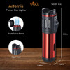 Visol Artemis Triple Flame Torch Lighter - Red - VLR402501