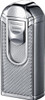 Visol Alec III Chrome and White Carbon Fiber Triple Torch Flame Lighter - VLR501401