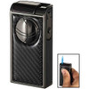 Visol Infinity Double Jet Carbon Fiber Gunmetal Cigar Lighter - VLR501408