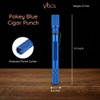 Visol Pokey Cigar Punch and Poker - Blue - VCUT719BLU