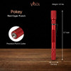 Visol Pokey Cigar Punch and Poker - Red - VCUT719RD